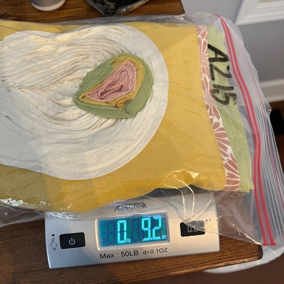 Pier 1 Yellow Easter Table Runner Rabbit Pink Flower 74”x 13” - Picture 7 of 7